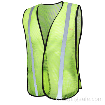 Gilet de sécurité fluorescent réfléchissant